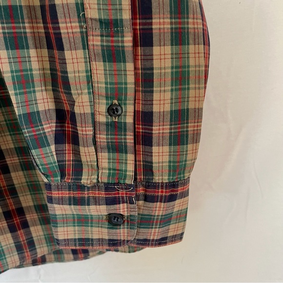 Robinsons Vintage 80’s Plaid Button Down Multi-color Long Sleeve Shirt Size L - Picture 6 of 9